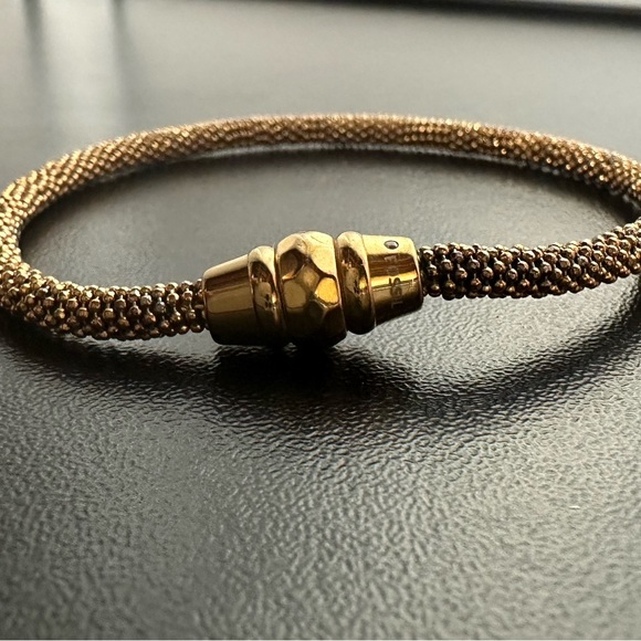 Fossil Bracelet Steel Rose Gold Copper Tone - Picture 8 of 8